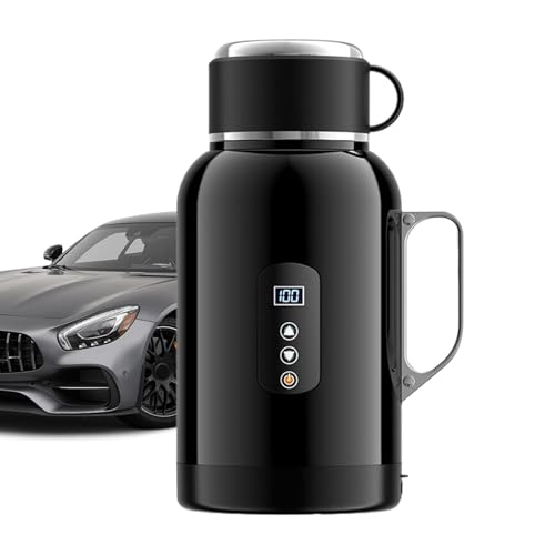 Hervidor Eléctrico - Calefacción Portátil 1500 Mililitros 12/24V Hervidores | Teteras Eléctricas | Para Viaje Al Aire Libre En Carretera Camping Viaje Diario Conducción