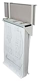 AdirOffice Cubicle Rack for Blueprints Hanging Clamps, Plans, Posters - White