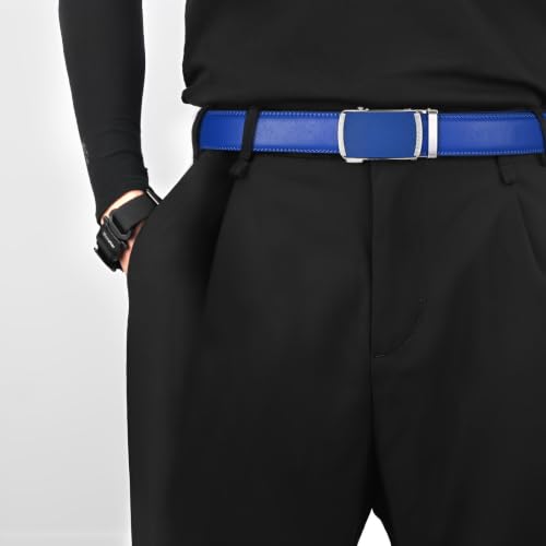 Image of Men's Belt, Ratchet Dress Casual Belt with Adjustable Automatic Buckle Trim to Fit