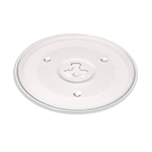 Anakel Home Plato Giratorio de Microondas compatible con Edesa, Bluesky, Fagor, Sanyo y Sharp I Diámetro Exterior 27cm I Diámetro de Sujección 23cm I Incluye 3 Pestañas Antideslizantes I