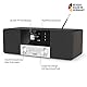 TechniSat DIGITRADIO 4 C - Stereo Digital-Radio (DAB+, UKW, Farbdisplay, Bluetooth-Audiostreaming, Kopfhöreranschluss, AUX-Eingang, Radiowecker, OLED Display, 20 Watt RMS, Elac Lautsprecher) schwarz