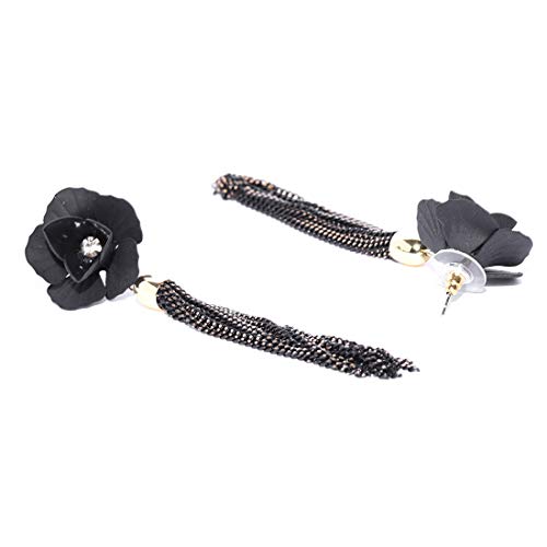 Floral Chain Drop Earrings for Women