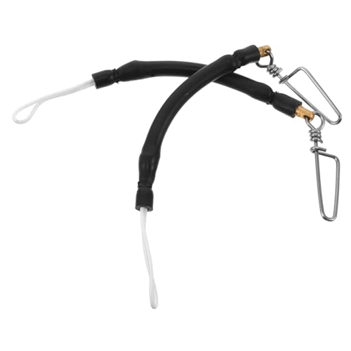 Corde élastique noire pour chasse sous-marine Toyvian en latex avec émerillon