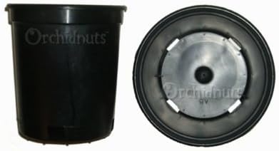 1 Gallon Orchid Flower Heavy Black Plastic Pot