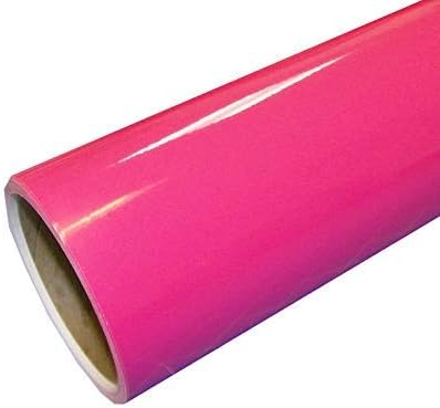 12" x 10 Ft Roll of Glossy Oracal 651Vinyl for Craft Cutters and Vinyl Sign Cutters (Pink)