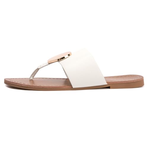 Women's Flip Flops Comfortable Soft T-Strap Flat Sandals Casual Slip on Thong Fashion Slide Sandals Summer Beach Slippers2