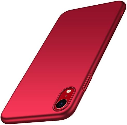 Almiao for iPhone XR Case, [Ultra-Thin] Minimalist Slim Protective Phone Case Back Cover for iPhone XR (Smooth Red)