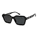SOJOS Retro Polarized Square Sunglasses Womens Mens Vintage 70s 80s 90s Hexagon Shades SJ2377 Black/Grey