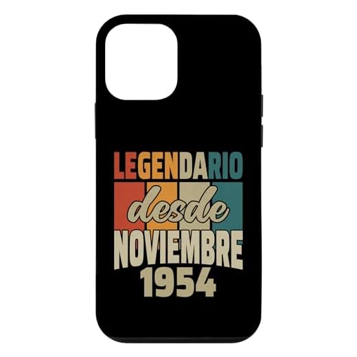 Carcasa para iPhone 12 mini Legendario Desde Noviembre 1954 - Cumpleaños 70 Años