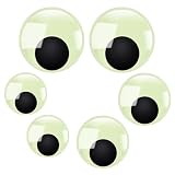 TOAOB 8pcs Luminous Large Googly Wiggle Eyes with Self Adhesive 2 Inch 3 Inch 4 Inch Giant Glow in The Dark Wiggle Eyes for DIY Crafts Scrapbooking Decoration