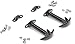 Bestop 51291-01 Replacement Black Hood Latch Kit