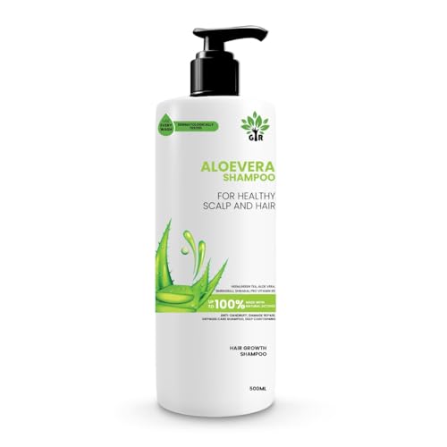 Image of GIR Aloe Vera Shampoo - Natural Nourishing Shampoo For Healthy Scalp & Hair, Scalp Cleansers for Men and Women, For All Hair Types - 500ML