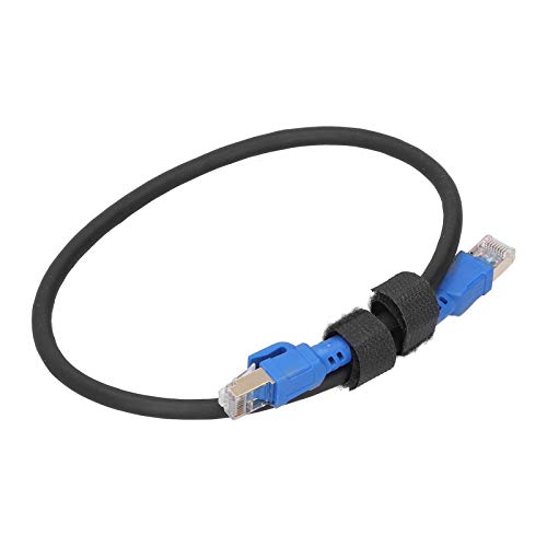 Cable Ethernet Cat8 Cables LAN RJ45 Chapados en Oro de Alta Velocidad para Adaptadores de Redes, Ethernet Cat8 de 40 Gbps 2000 Mhz para Hogar/oficina Inteligente (0,5 m/1,6 pies)