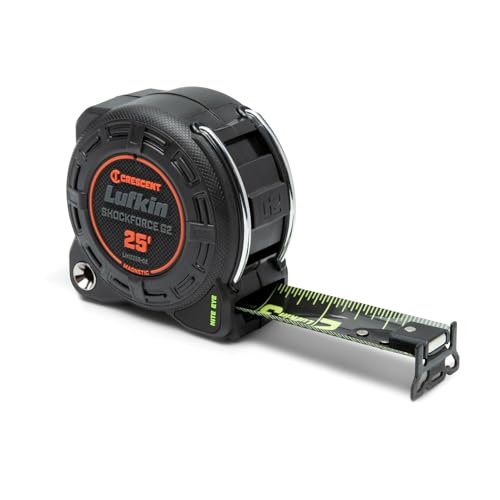 Lufkin Shockforce G2 25-ft Nite Eye Magnetic Tape Measure- LM1225B-02