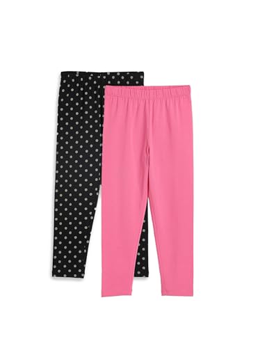Image of Amazon Brand - Symbol Girl's Cotton Jersey Stretchable Leggings | Ankle Length | Aged 2-14 Years
