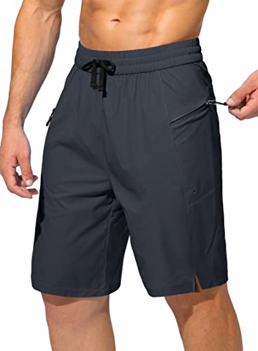 Men's Swim Trunks Quick Dry Board Shorts with Zipper Pockets Beach Shorts Bathing Suits for Men - No Mesh Liner