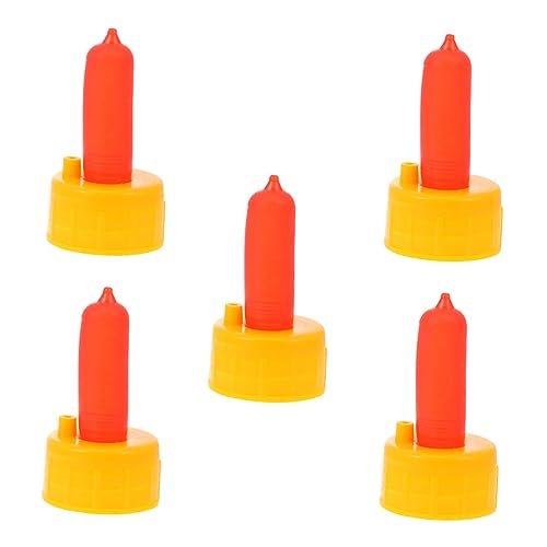 FUNOMOCYA 5Pcs Replaceable Lamb Nipples Portable Goat Nipples for Feeding Convenient Sheep Nipples Essential Lamb Accessory for Animals