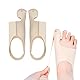 Guyode 2 Stück Hallux Valgus Korrektur mit Rutschfestem Fersenriemen Ergonomisches, Wissenschaftlich Proportionierte Stoffe Zehenspreizer Hallux Valgus für Männer und Frauen (L, 40-45)