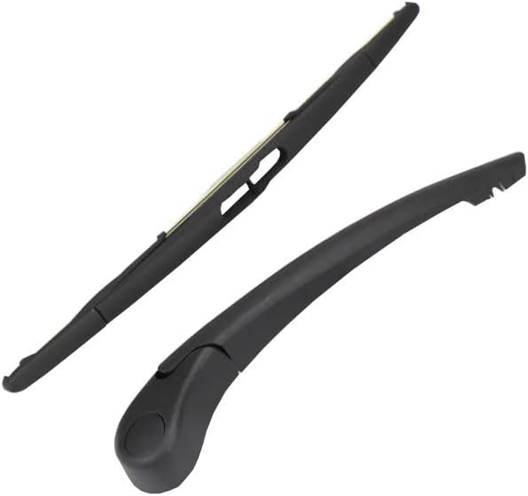 Car Rear Windshield Wiper Arm for Renault Megane Grandtour3 2009, Back Wiper Arm Blade Set Rubber Cleaning Window Replacements Parts