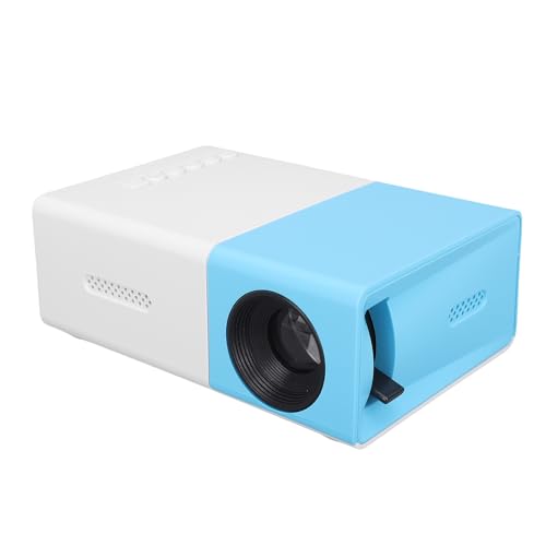 Annadue 1080 Proyector Ajustable, Proyector de Películas Al Aire Libre Portátiles Full HD con Brillo de 6000 LM, Keystone de Auto, Estéreo HiFi, para Camping Entertainment (Enchufe de la UE)