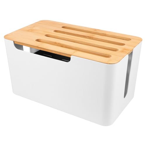 Boîte de rangement pour câbles de bureau organisateur de fils pour salon et maison
