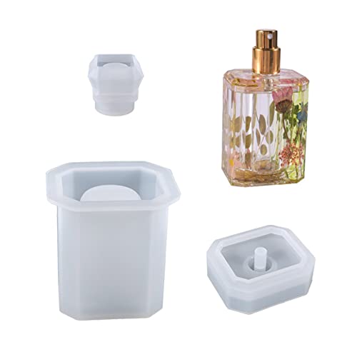 DIY Epoxy Resin Silicone Mold Storage Bottle Storage Sealed Jar with Lid Craft