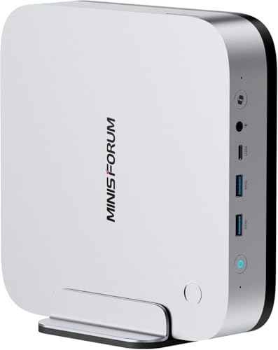 MINISFORUM AI X1 Pro Mini PC Barebone, AMD Ryzen AI 9 HX 470 (12C/24T, fino a 5,2 GHz), Radeon 890M, Quad 4K Display, Dual 2,5G LAN, Wi-Fi 7, Bluetooth 5.4, USB4, OCuLink, Senza RAM/SSD