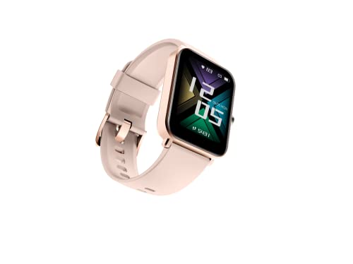 Image of GOQii Smart Vital MAX 1.69'' HD Full Touch, Smart Notification, IP68, Smart Watch for Smart Phones with SpO2, HR, Sleep Tracking & Multi Sports Mode with 3 Months Personal Coaching - Pink