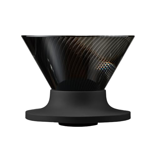HARIO V60 VDN-01-B Dripper NEO for 1-2 Cups Tritan Resin Spiral Rib Black Made in Japan