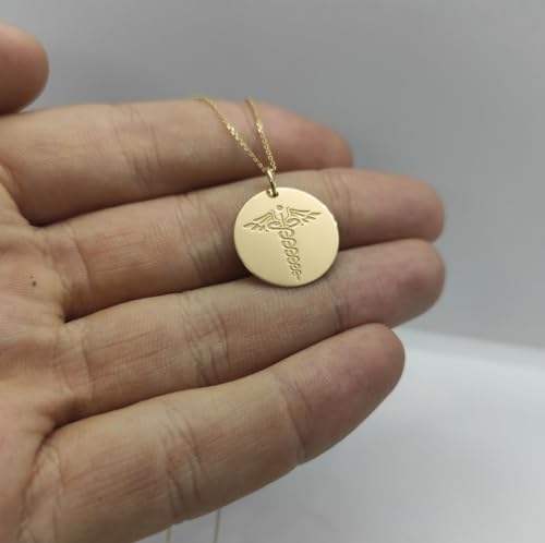 Collier pendentif pièce gravée d'un symbole unique, un lien éternel - 3