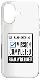 Accessoires Software-Architecte Cadeau Citation amusante « Mission Complete Finally Retired » du travail à la retraite. Parfait pour leurs derniers jours de travail. Excellent cadeau de félicitations à la retraite pour les hommes ou les femmes qui prennent leur retraite