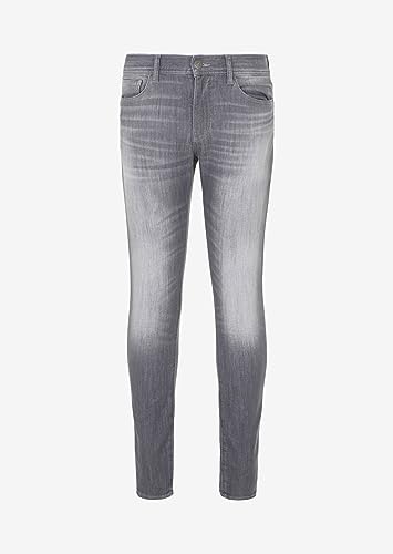Armani Exchange Men's J33 Super Skinny Comfort Fleece Denim3