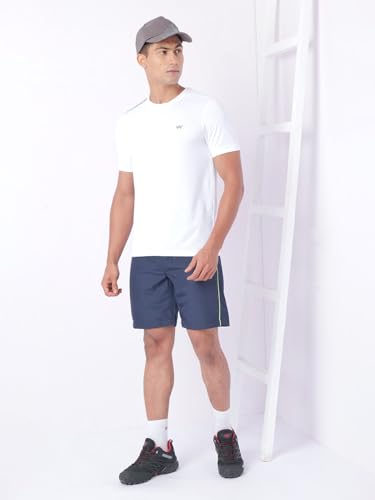 Image of Wildcraft Men's Solid Regular Fit Shorts| Mid Waist with Adjustable Drawcord