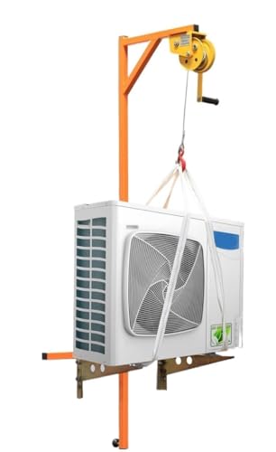 Lifting Tools for Air Conditioner Installation, Portable Bracket + Hand-Cranked Small Crane MINGPING(Color:5HP Bracket+self Locking Winch 20m)