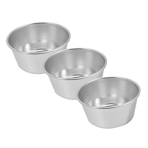Mikinona Non-stick Cake Molds Set of 3 Pudding Cups Muffin Pans Tart Molds Perfect for Baking