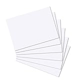 Herlitz 10835809 Karteikarten A4 100 Stück, blanko, weiß und holzfrei