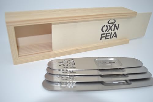 OXNFEIA® Feuerzangen 4 Stück - Feuerzangenbowle Set ideal für Glühwein...