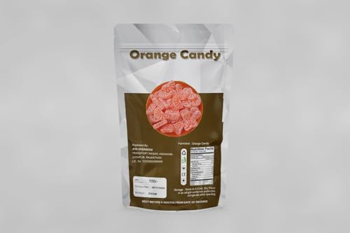 Image of MarwarBites Orange Candy | Narangee Candy | Narangee Toffee | SantraToffee | Vegetarian | Orange Flavoured Toffee (250gm)
