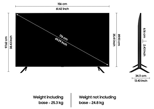 Image of Samsung 176 cm (70 inches) 4K Ultra HD Smart LED TV UA70CU7700KLXL (Black)