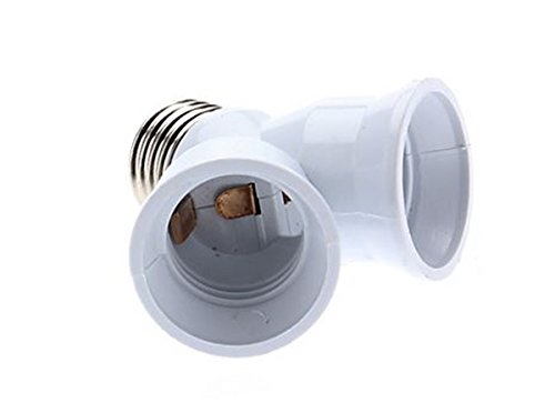 Portalampada e27 doppio sdoppiatore porta lampada