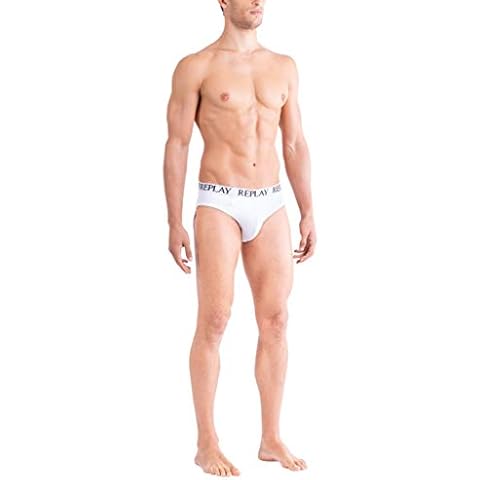 REPLAY Men's Cuff Logo Box Briefs Set Cover