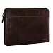 Produktbild ROYALZ Vintage Ledertasche für Lenovo Ideapad 320S Tasche Leder (14 Zoll) Lederhülle Hülle Schutzhülle Sleeve Etui Retro, Farbe:Dunkel Cognac Braun