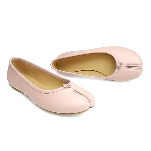 Image of Tabi Shoes Women Split Toe Shoes Wide Width Ballet Flats Comfort Casual Work Shoes for Women Office