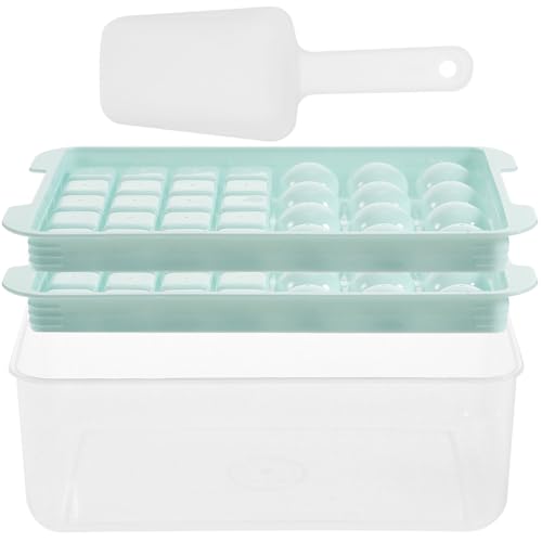 Moldes para cubitos con tapa 2 piezas de silicón miniatura 1