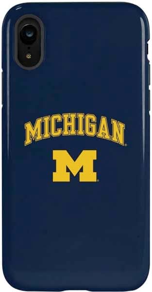 Skinit Pro Phone Case Compatible with iPhone XR - Officially Licensed University of Michigan Wolverines M Design