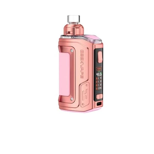 TVDC Geekvape Aegis Hero 2 Kit, Built-in 1400mah Battery, 0.96-inch TFT Screen, 2ml Cartridge No Nicotine, (Crystal Pink)