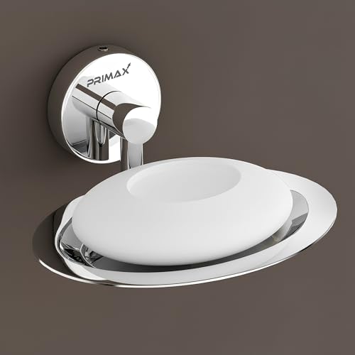 Image of Plantex (Primax) Stainless Steel Soap Holder for Bathroom /Soap Stand /Soap Dish /Soap Storage /Bathroom Accessories - Brezza (Chrome)
