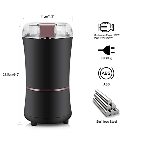 Kaffeemühlen, Einstellbare Mahleinstellungen Elektrische Kaffeemühle, Outdoor zum Mahlen von Nüssen, Samen zum Mahlen… – Bild 8