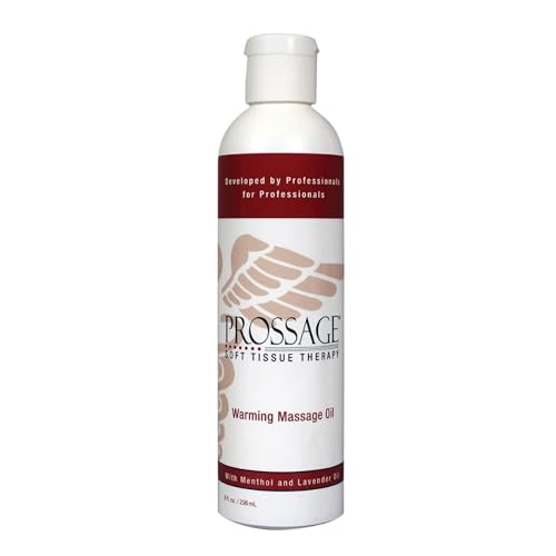 Prossage Heat Warming Relief Massage Oil for Therapuetic Massages, Deep Tissue Massages, and...