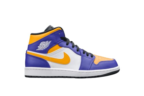 Purple/ White / Yellow / Black Nike Air Jordan 1 Mid